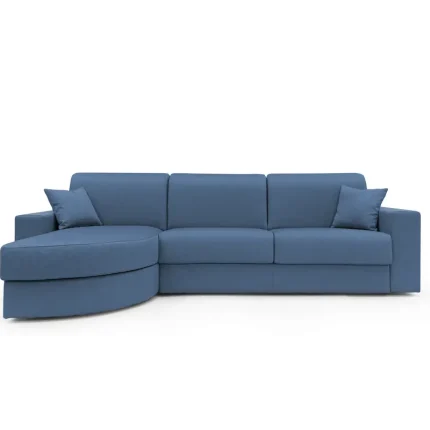 Canapé d'angle convertible tissu déhoussable